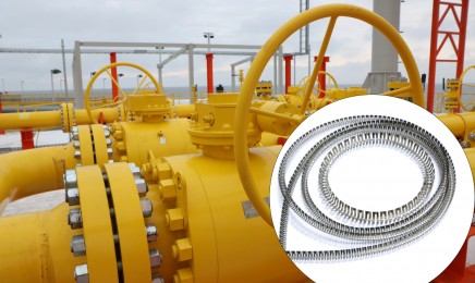 石油化工管道连接密封中的V型弹簧 石油化工管道连接密封中的V型弹簧